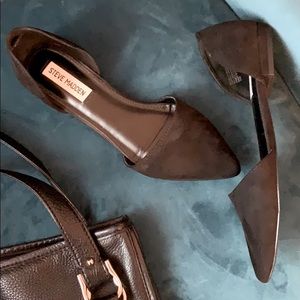 🌿 STEVE MADDEN 🌿 Black Suede Gidget d’Orsay